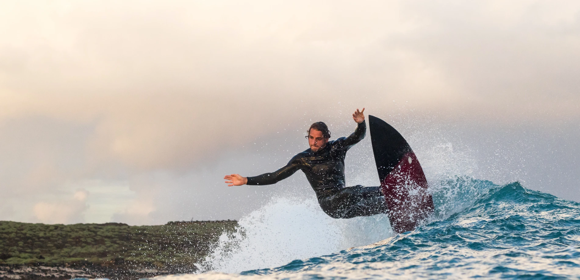 Clase de surf en Famara